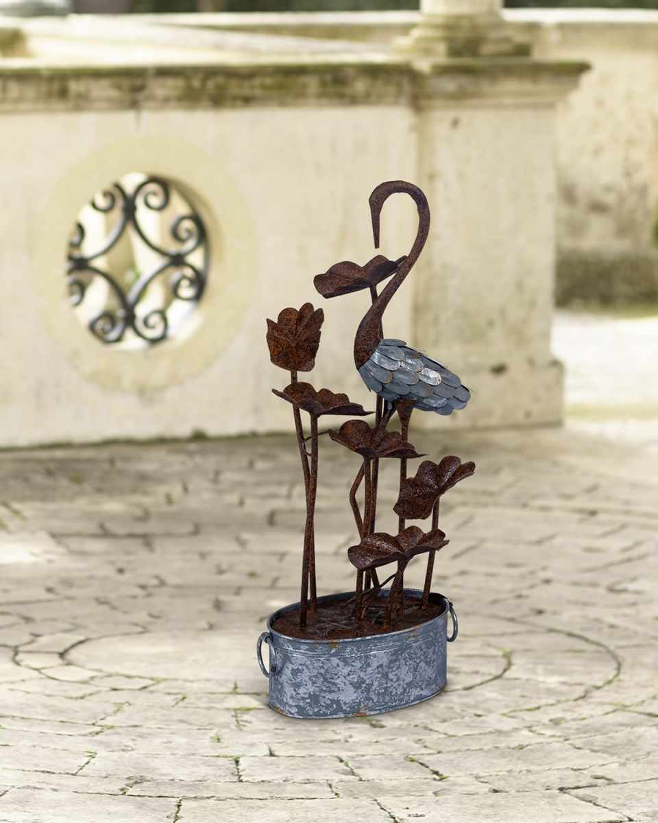 Serene Bird Outdoor Fountain